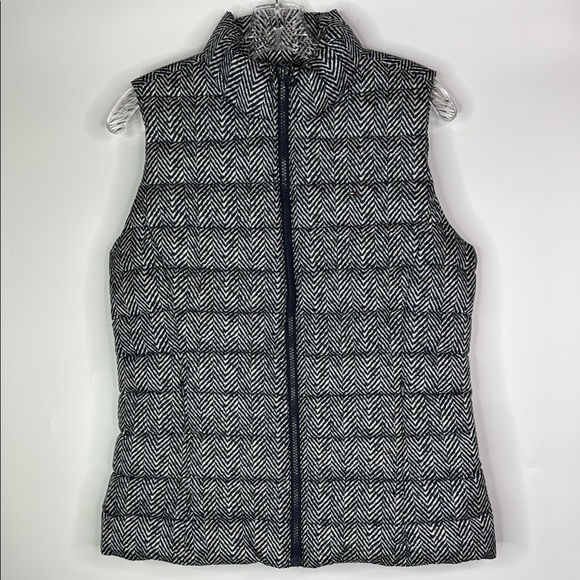 Tommy Hilfiger Navy Blue White Puffer Vest Size Medium - Picture 1 of 9
